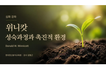 (심화) 위니캇[Donald W.Winnicott] 성숙과정과 촉진적 환경