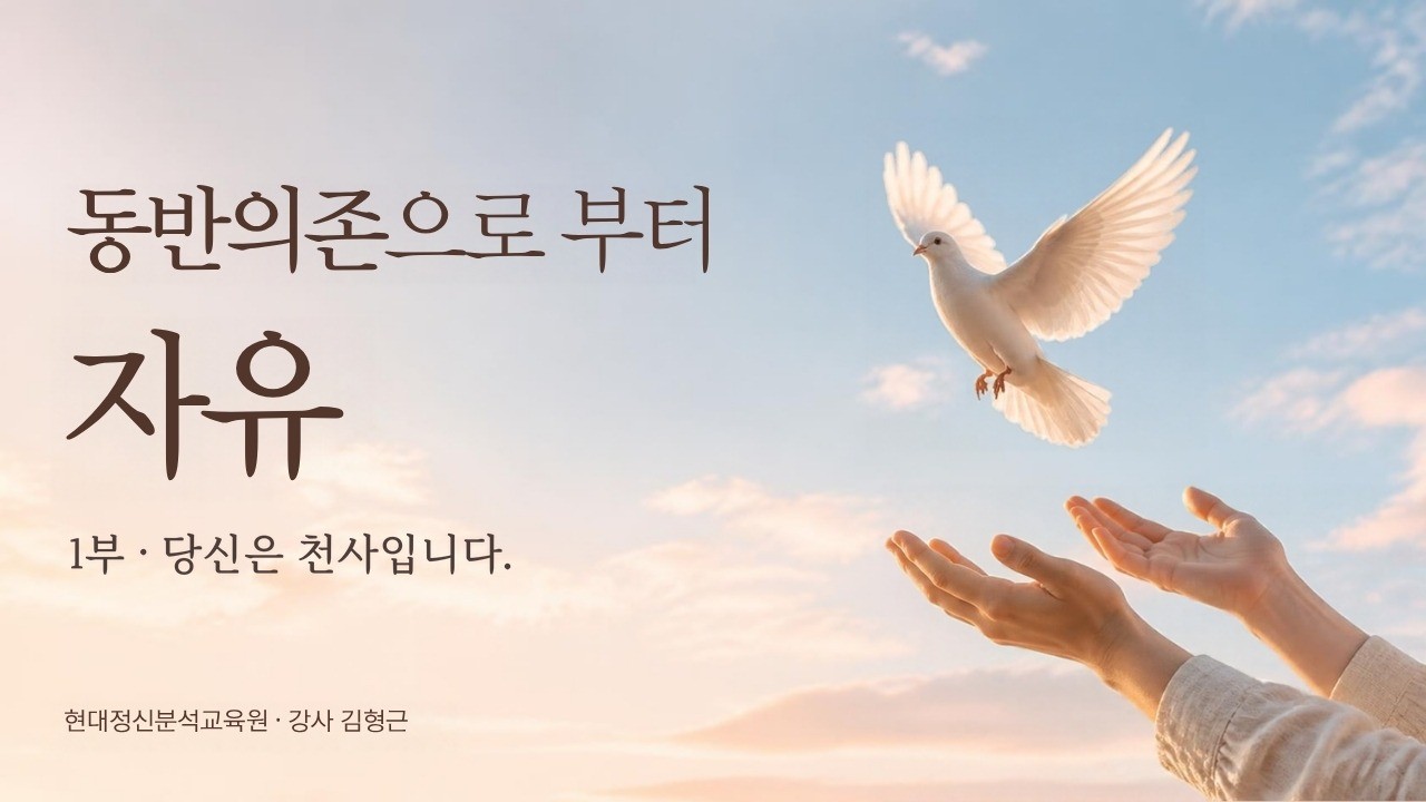 동반의존으로 부터 자유 - 1부 당신은 천사입니다.